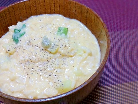 ふわとろ　味噌卵雑炊